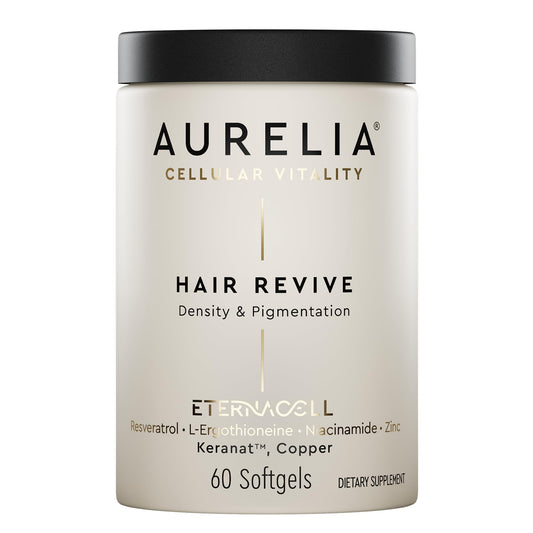 AURELIA Hair Revive bottle front for fuller-looking hair.