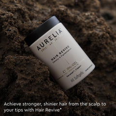 AURELIA Hair Revive ingredients icons with zinc and copper.