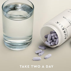 AURELIA Skin Perfection ingredients chart highlights resveratrol, niacinamide, ergothioneine and zinc.