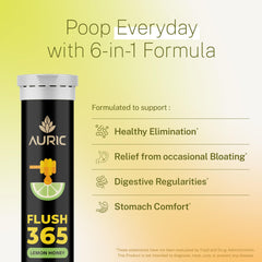 Auric Flush365 20-count packaging offers convenient, single-serve portions.