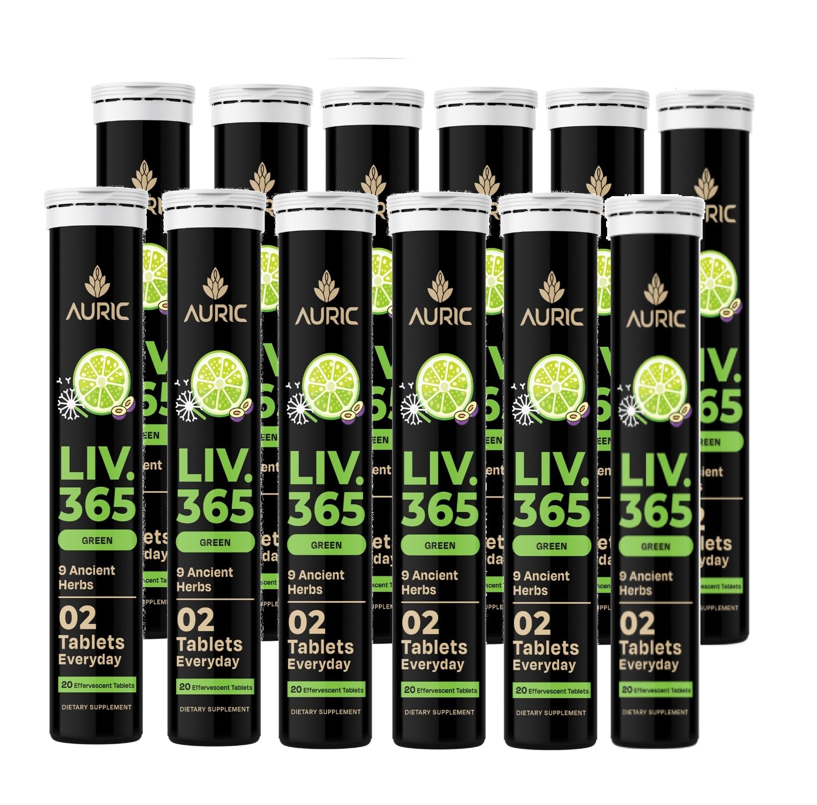 Auric Liv365 bottle with lemon flavor for easy detox support