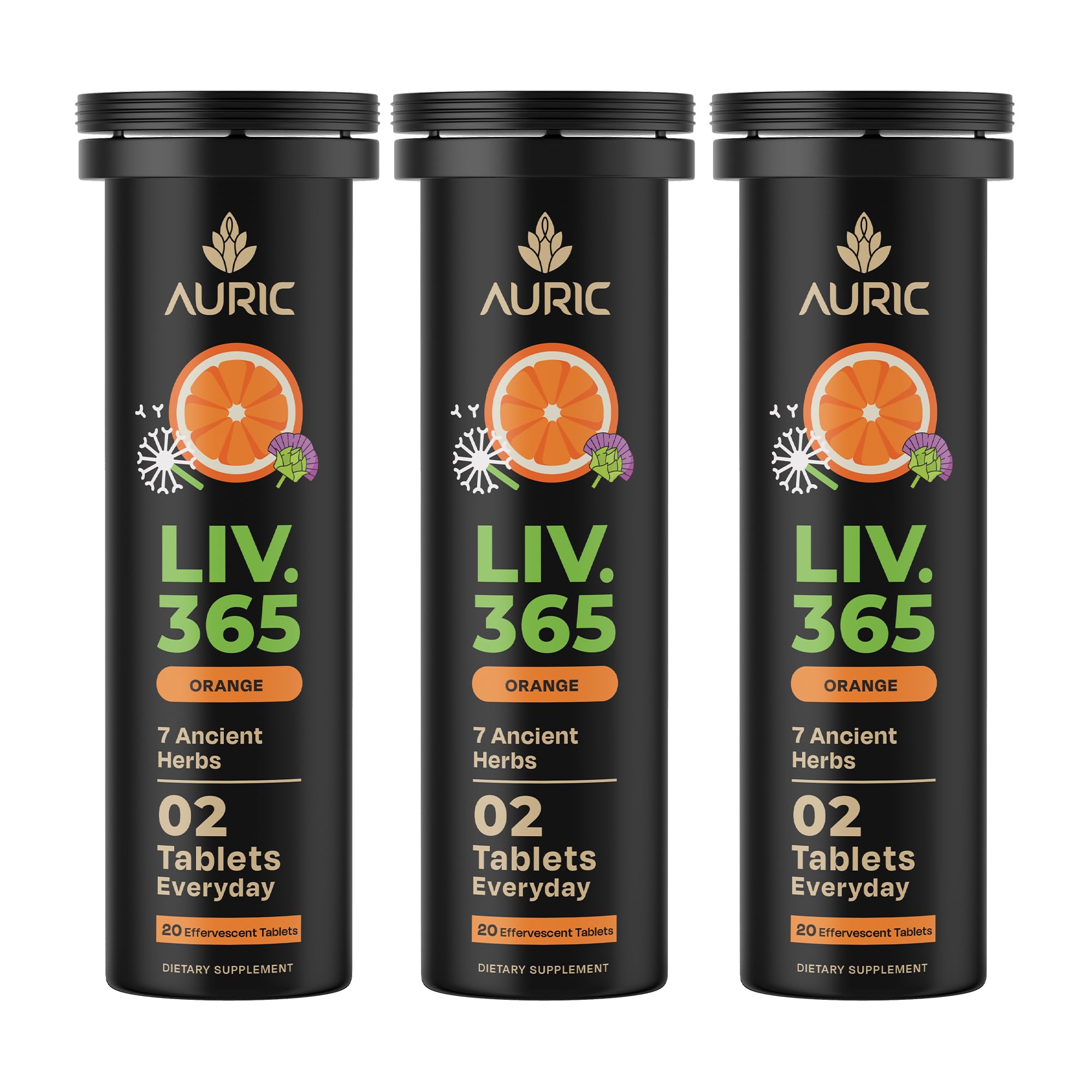 Auric Liver Support bottle close-up for daily liver care