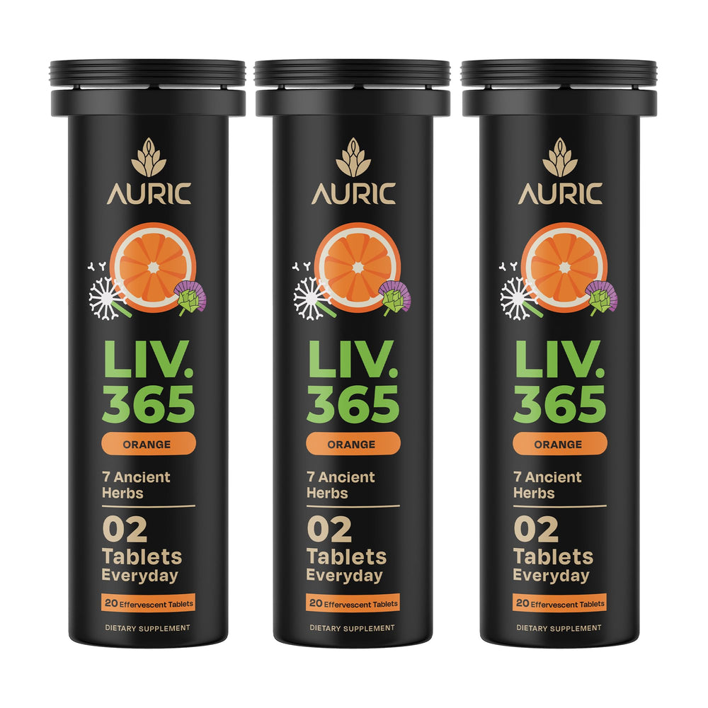Auric Liver Support bottle close-up for daily liver care