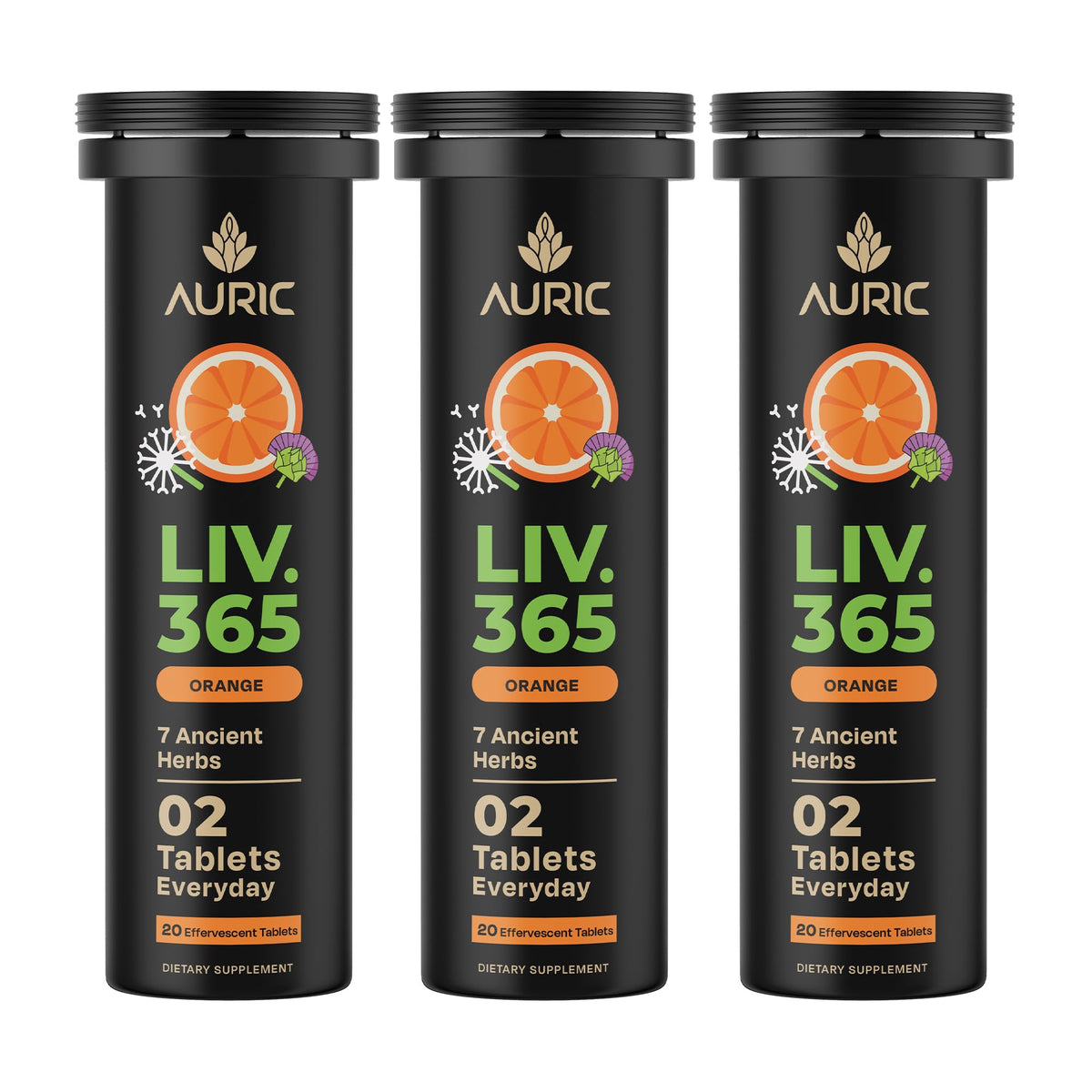Auric Liver Support bottle close-up for daily liver care