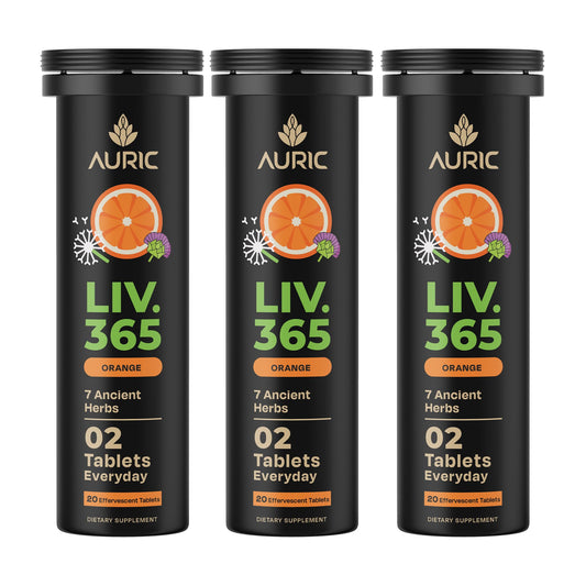 Auric Liver Support bottle close-up for daily liver care