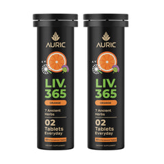 Auric Liver Support bottle front promotes daily wellness with a plant-based formula.