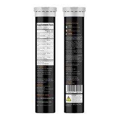 Glass of prepared Auric Resp 365 orange drink hints at daily routine.