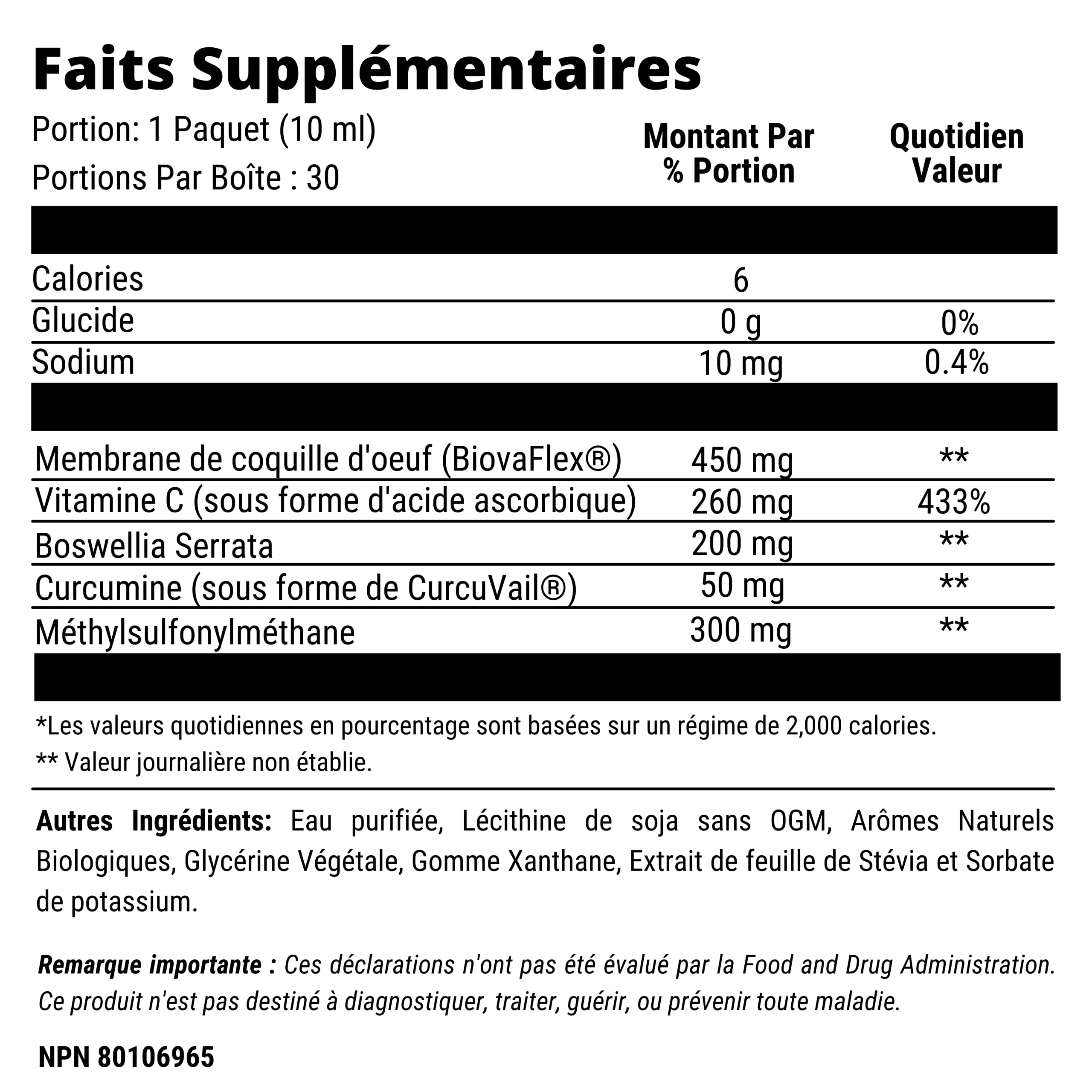 Aurora Nutrascience BiovaFlex component emphasized for premium joint support quality