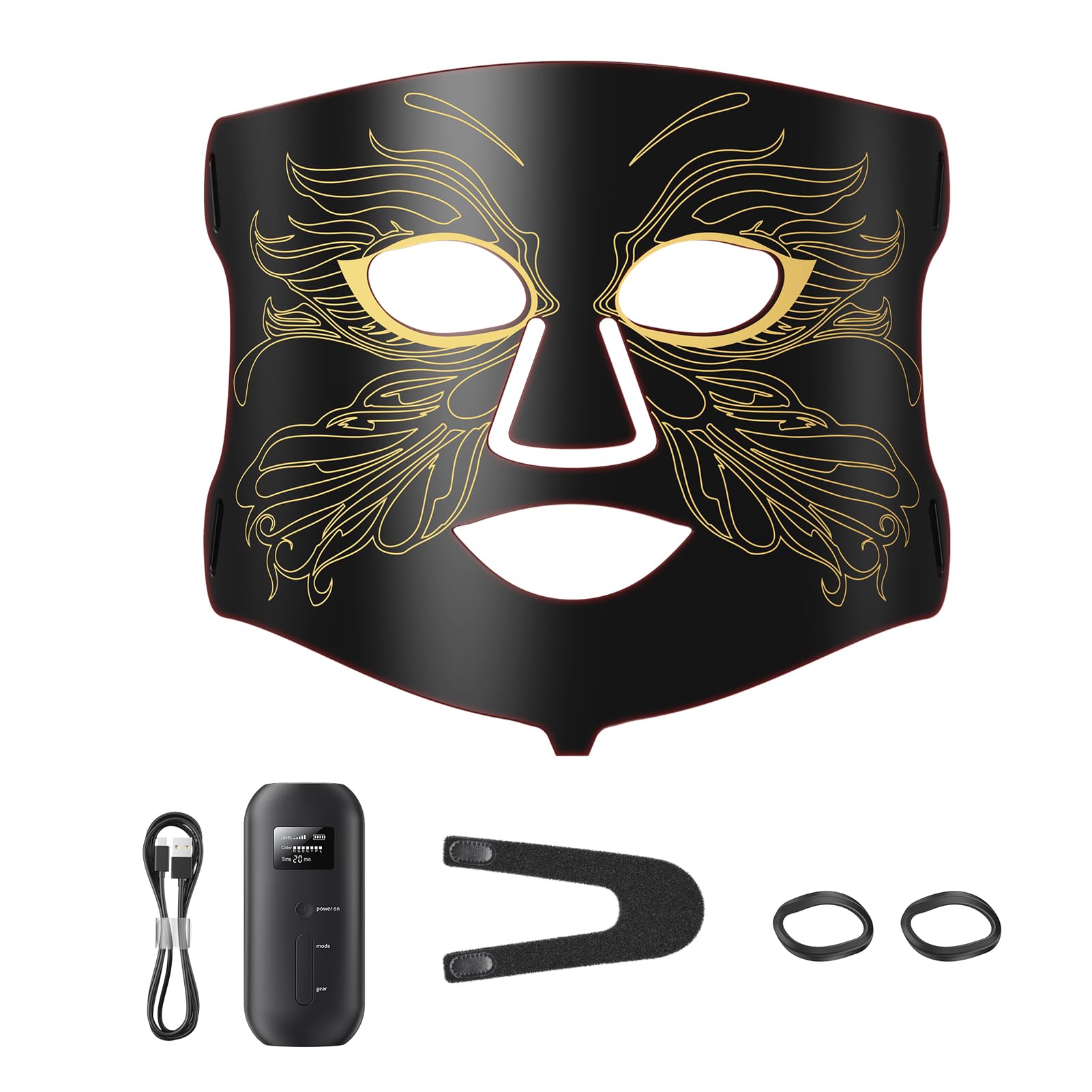Aurphany LED mask for the face with broad light therapy benefits