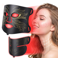 Aurphany LED mask front view showing full-face coverage for home use.