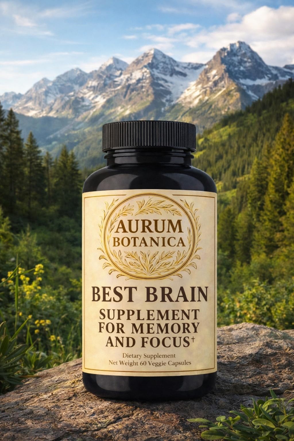 AURUM BOTANICA steady energy from caffeine and TeaCrine supports focused thinking.
