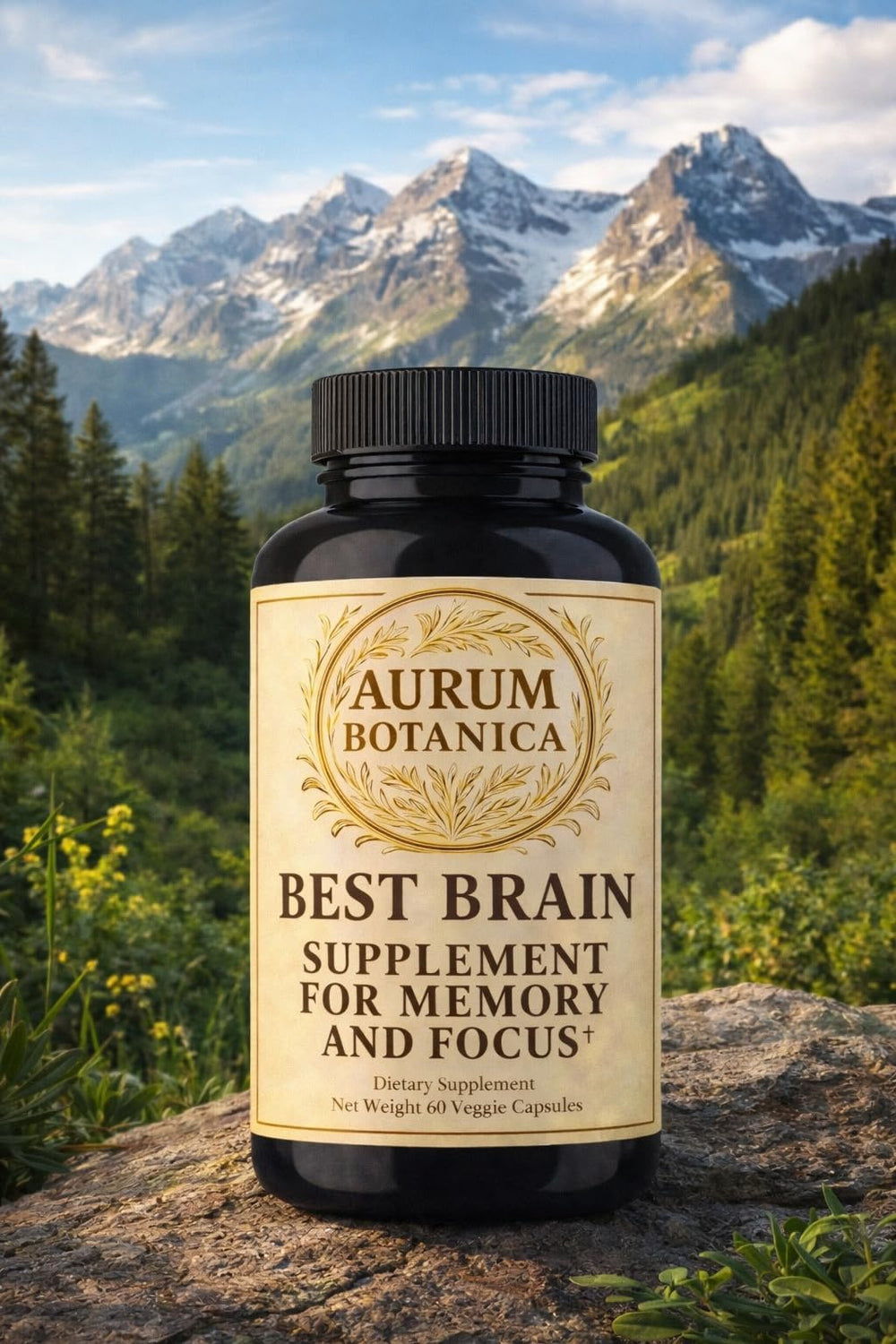AURUM BOTANICA steady energy from caffeine and TeaCrine supports focused thinking.