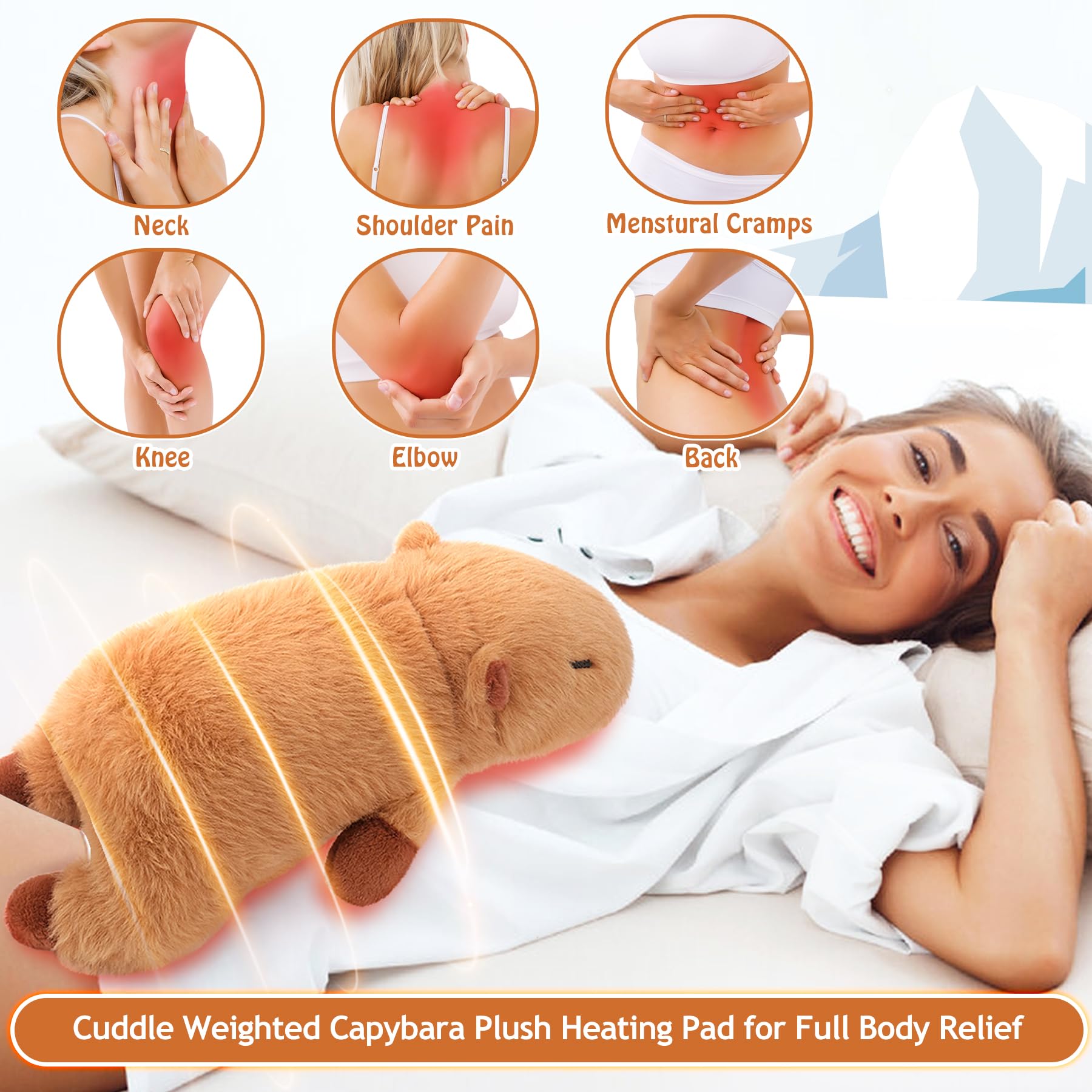 Auspicious Beginning Capybara plush on bed offers warm comfort