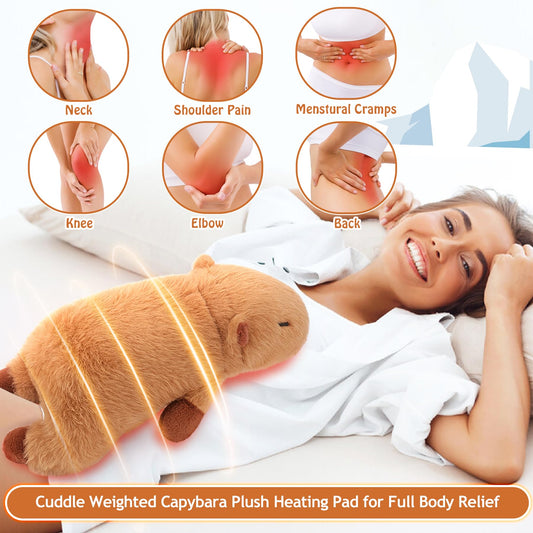 Auspicious Beginning Capybara plush on bed offers warm comfort