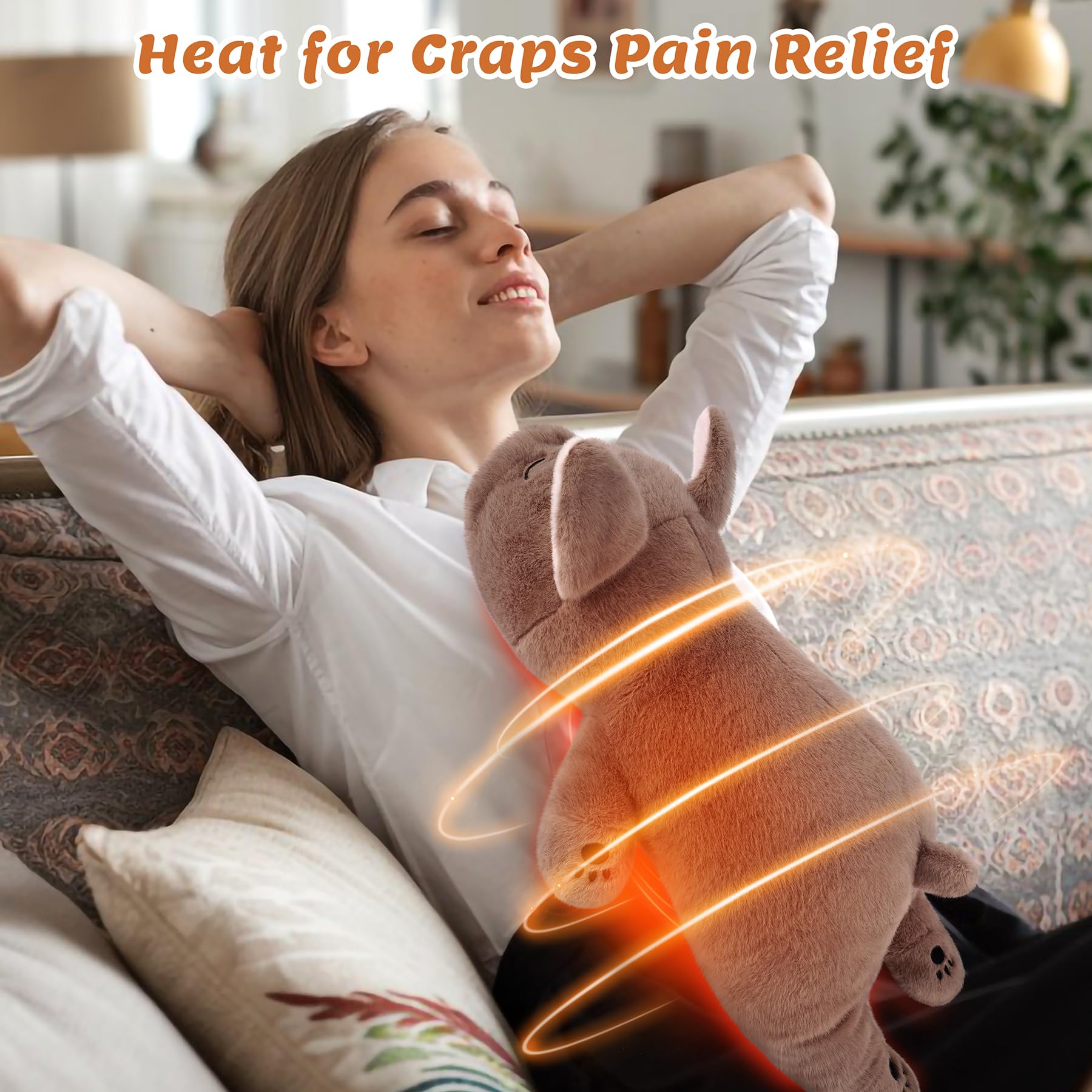 Auspicious Beginning cozy warmth plush heating pad close-up texture