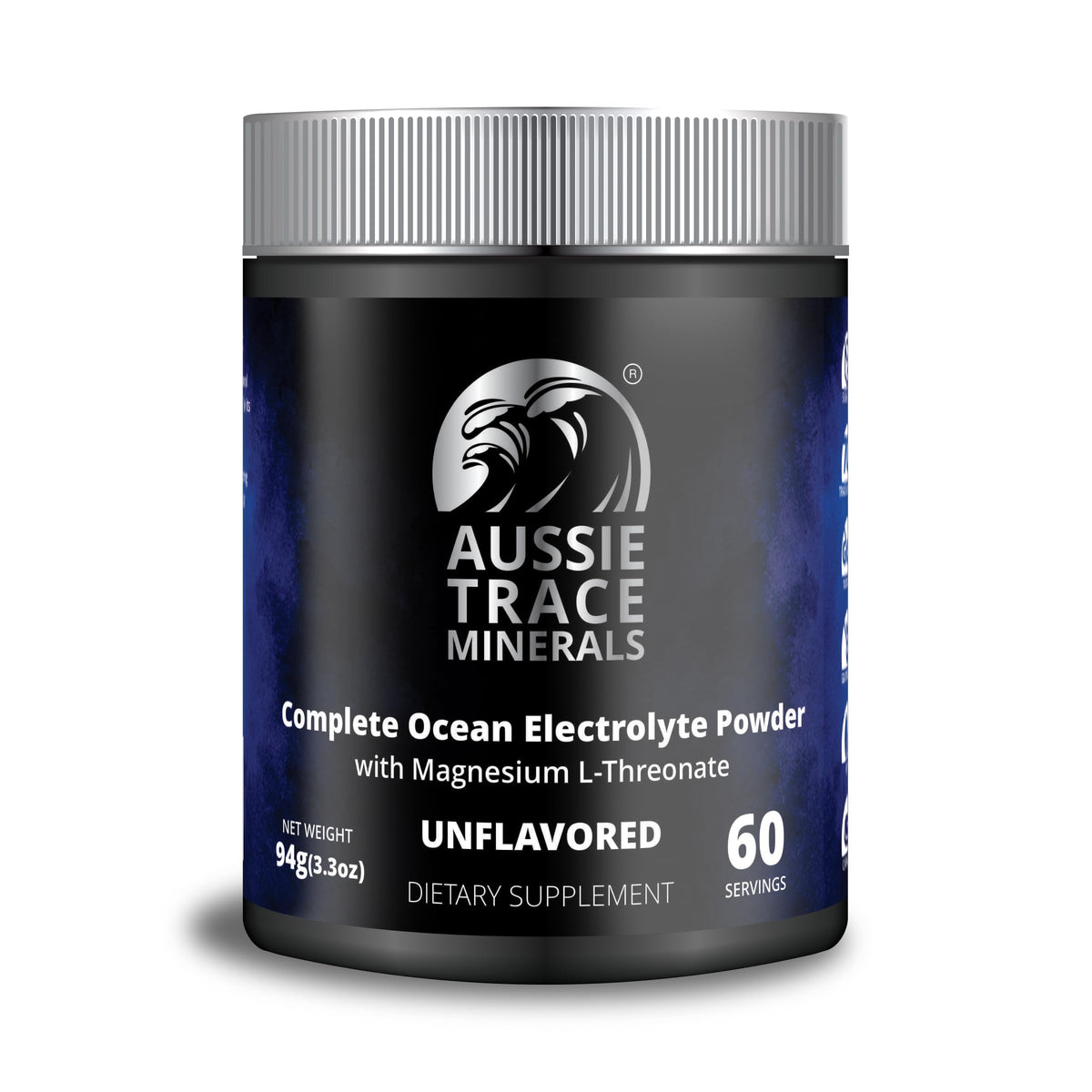 Aussie Trace Minerals magnesium hydration powder bottle ready for daily hydration and recovery.
