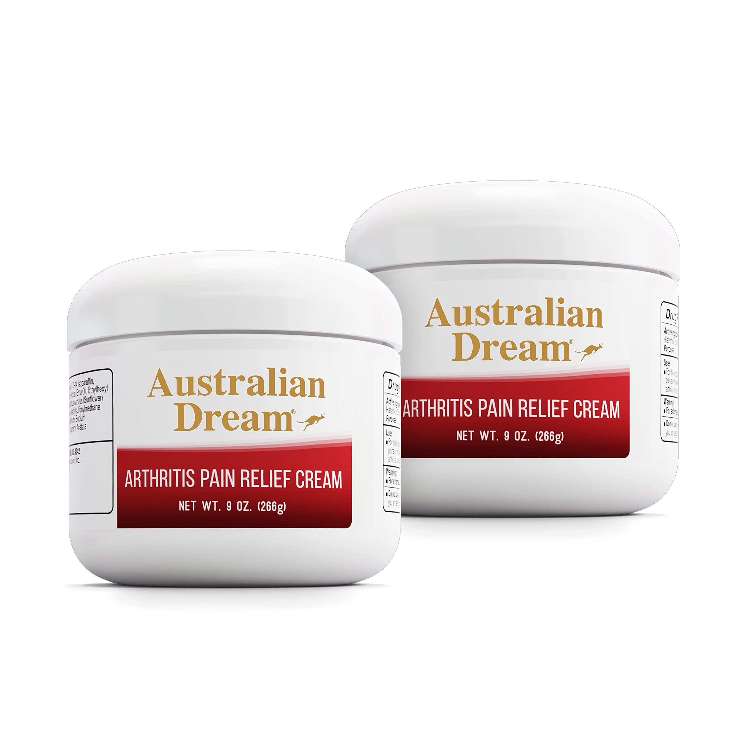 Australian Dream arthritis pain relief cream jar ready for soothing joint relief