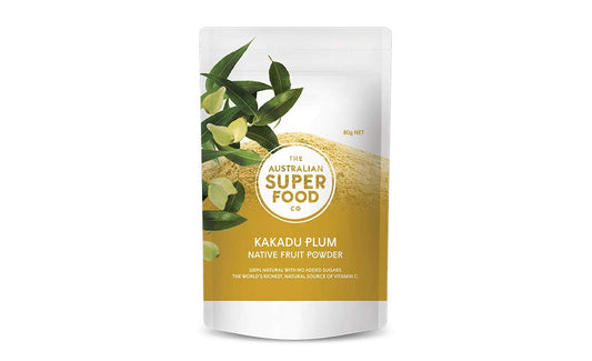 The Australian Superfood Company Kakadu Plum freeze-dried powder close-up ideal for smoothies.