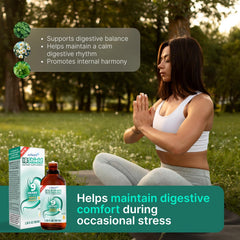 AUTHENTA IBShield droplets being prepared to support post-meal calm.