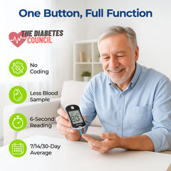 AUVON blood glucose test strips 100-count for precise measurements.