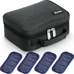 AUVON insulin cooler travel case compact design for easy packing on trips.