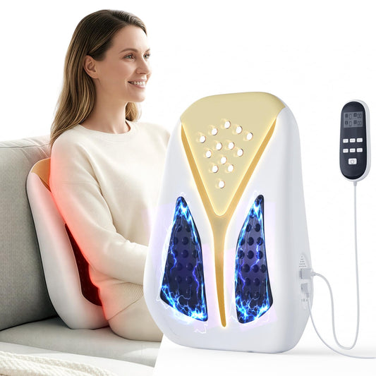 Auxoliev back massager with heat for deep relaxation