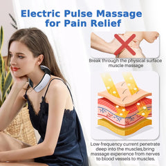 Auxoliev EMS TENS deep-tissue neck massage for targeted relief