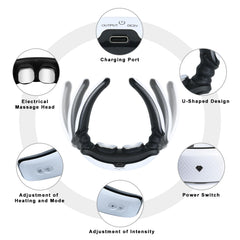 Auxoliev neck massager ideal for home, office, or travel use