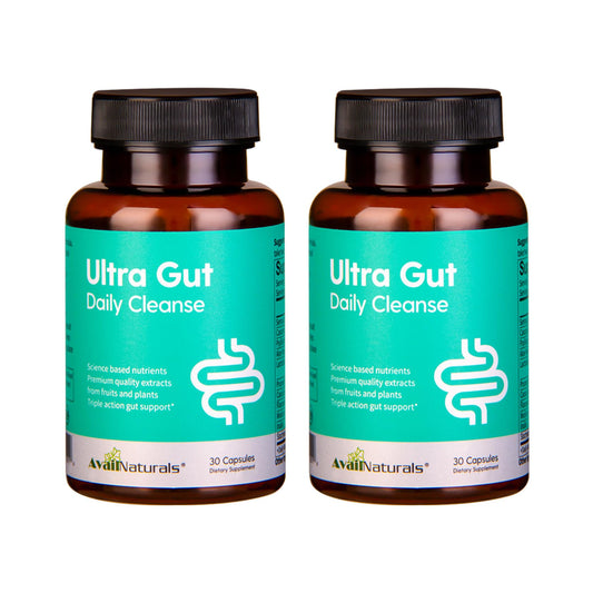 AvailNaturals Ultra Gut Daily Cleanse bottle with capsules for daily digestive support