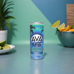AVA KAVA can pour Pineapple Hibiscus flavor for fast-acting relaxation