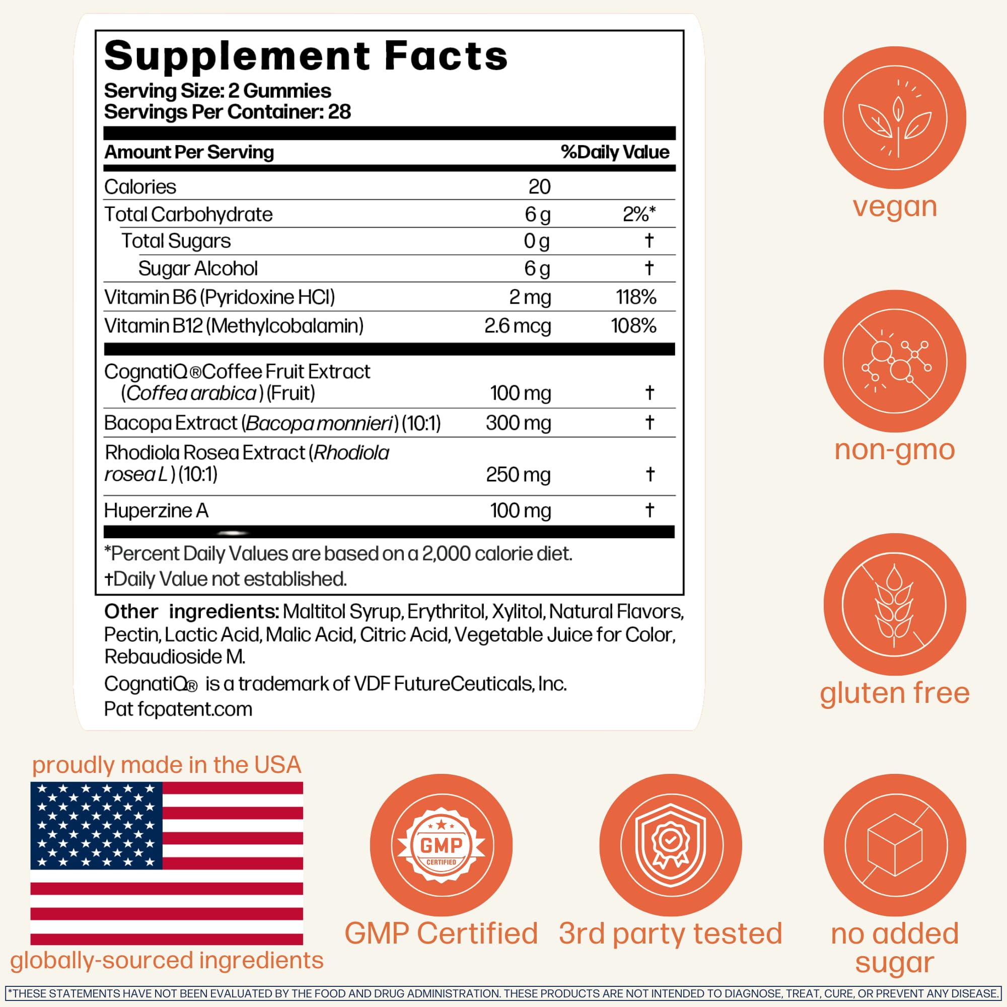 USA-made seal on Avantera Elevate Gummies signals trusted manufacturing.