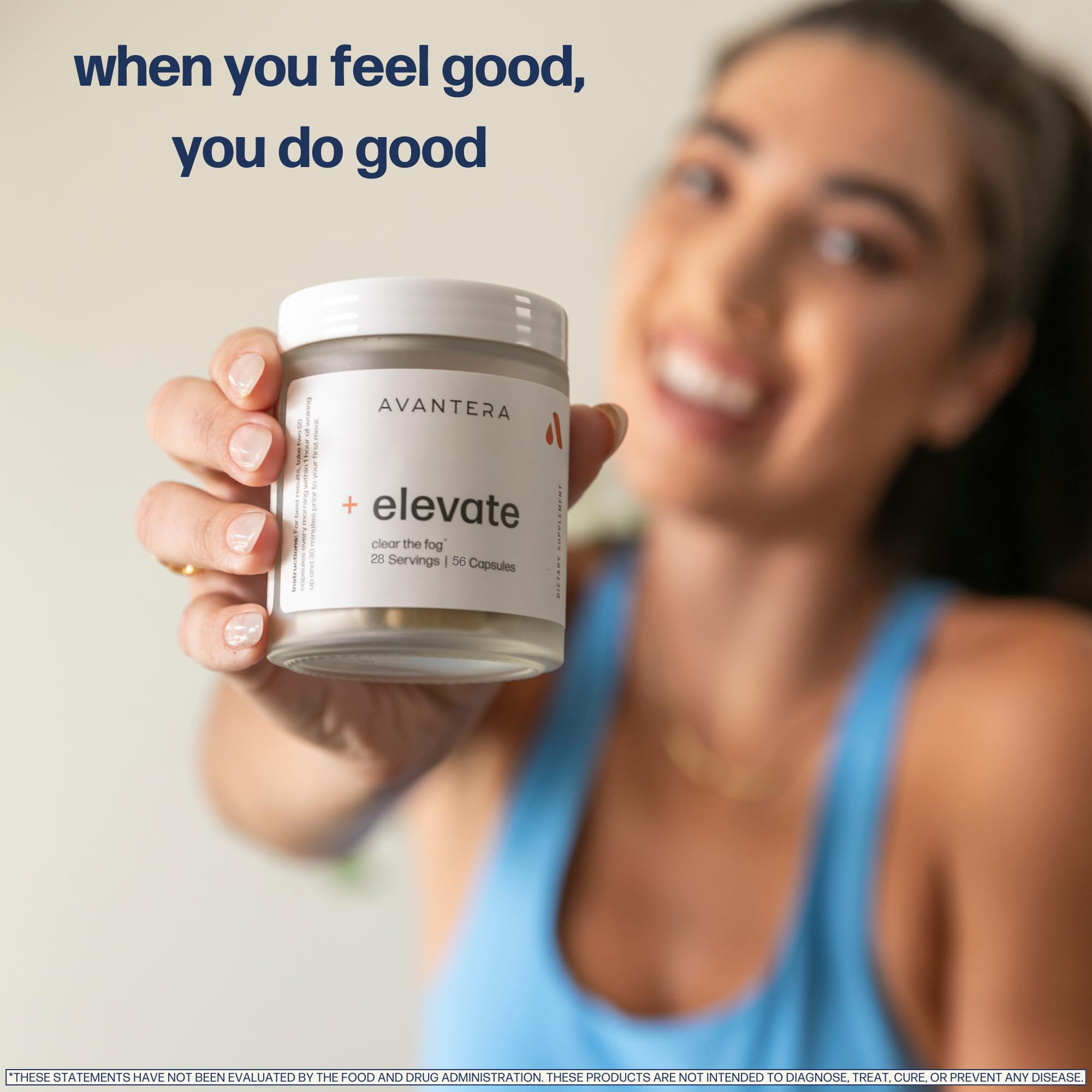 Avantera Elevate science chart graphic communicates trusted ingredients.