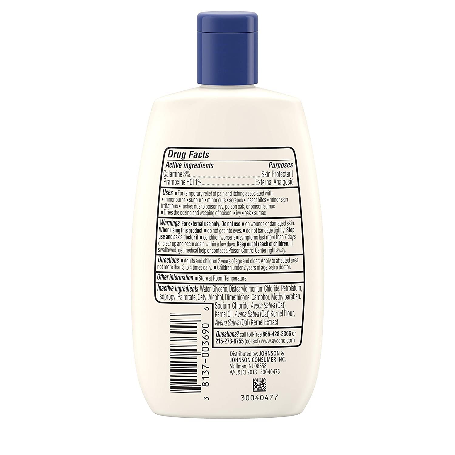 Aveeno anti-it ch lotion bottle-pour image showing easy application