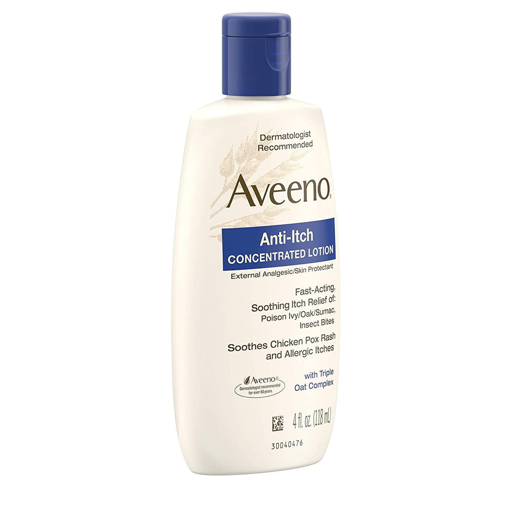 Aveeno calamine-drying close-up highlighting rash drying action