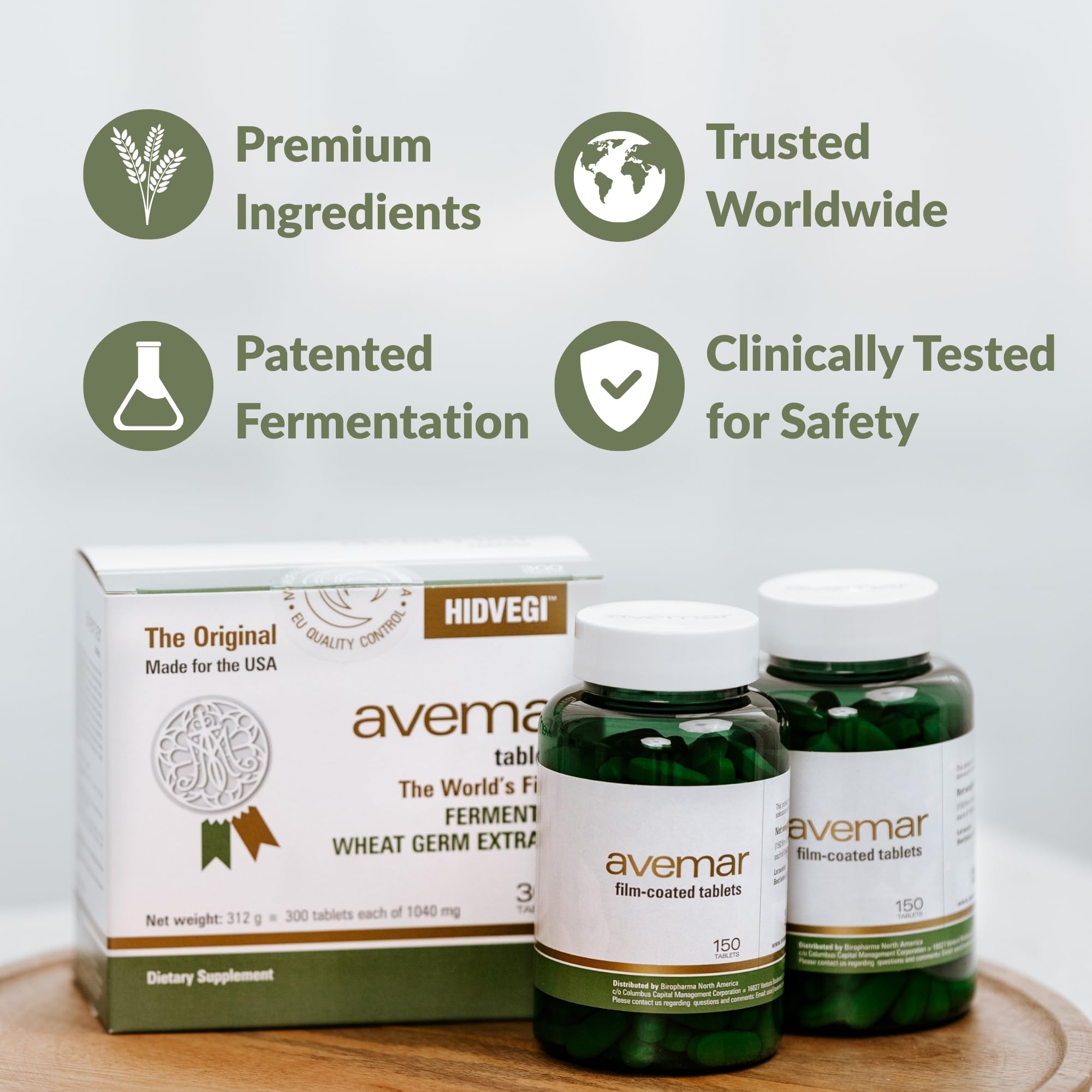 Avemar daily routine tablets being taken for a simple wellness habit.