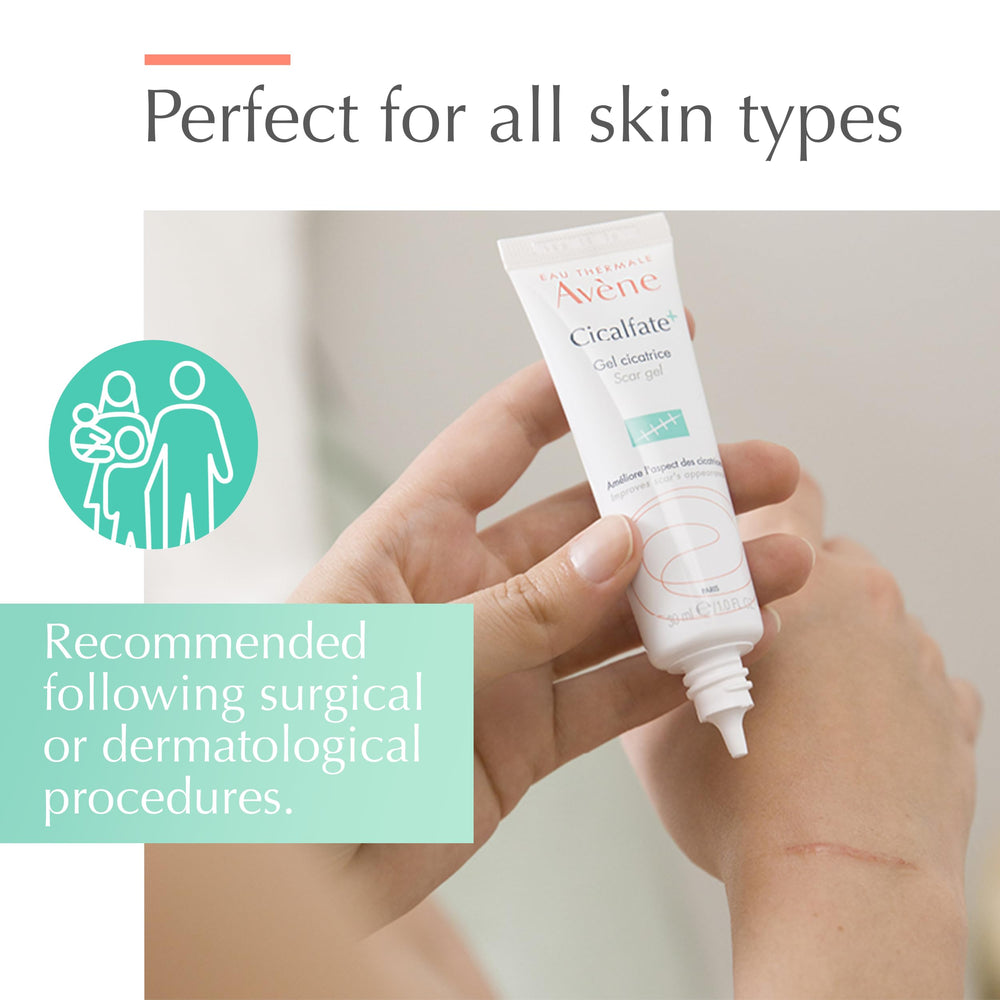 Avène Cicalfate+ Scar Gel promotes hydration and barrier protection.