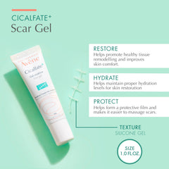 Avène Cicalfate+ Scar Gel massage technique demonstrated for best results.