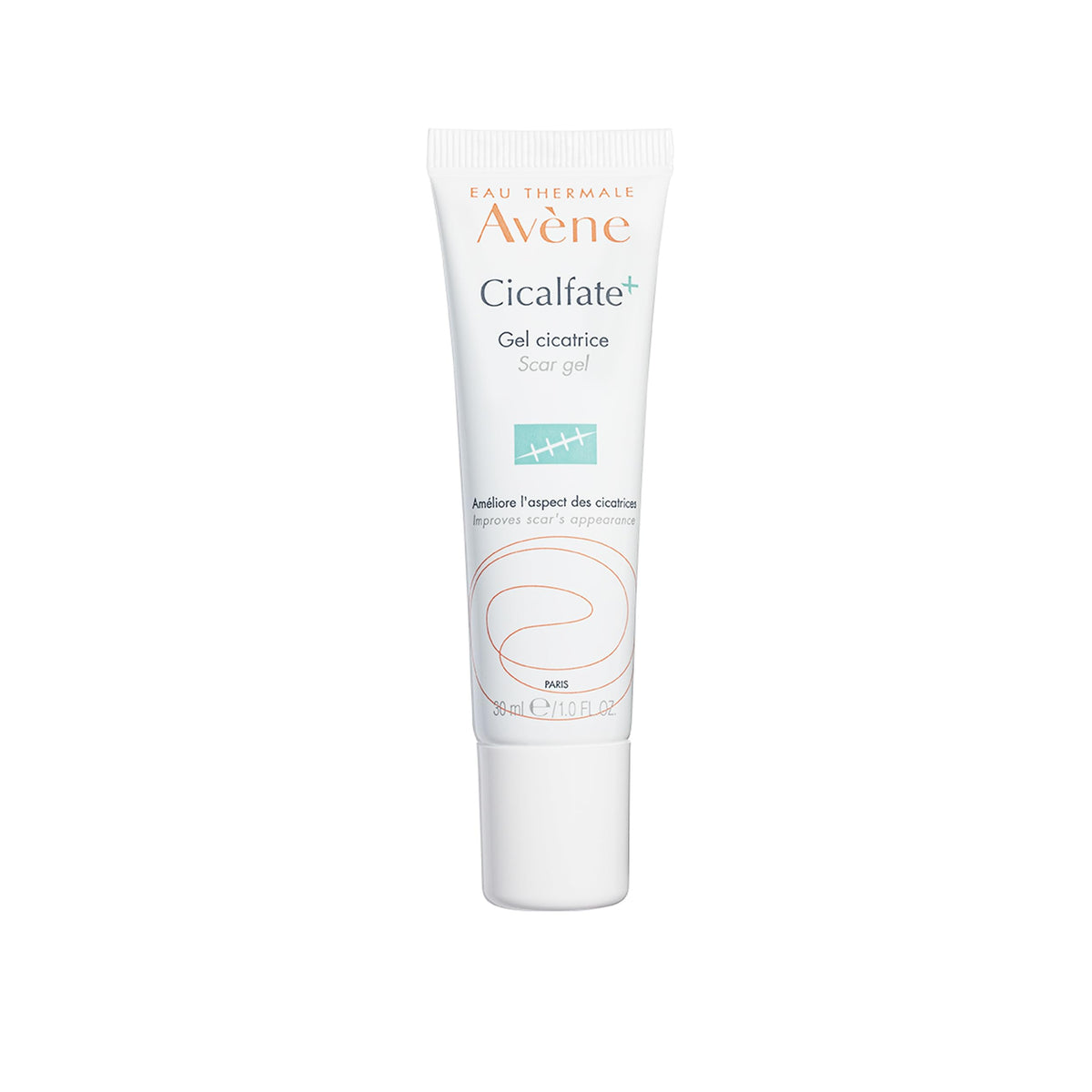 Avène Cicalfate+ Scar Gel packaging conveys trust for sensitive skin.