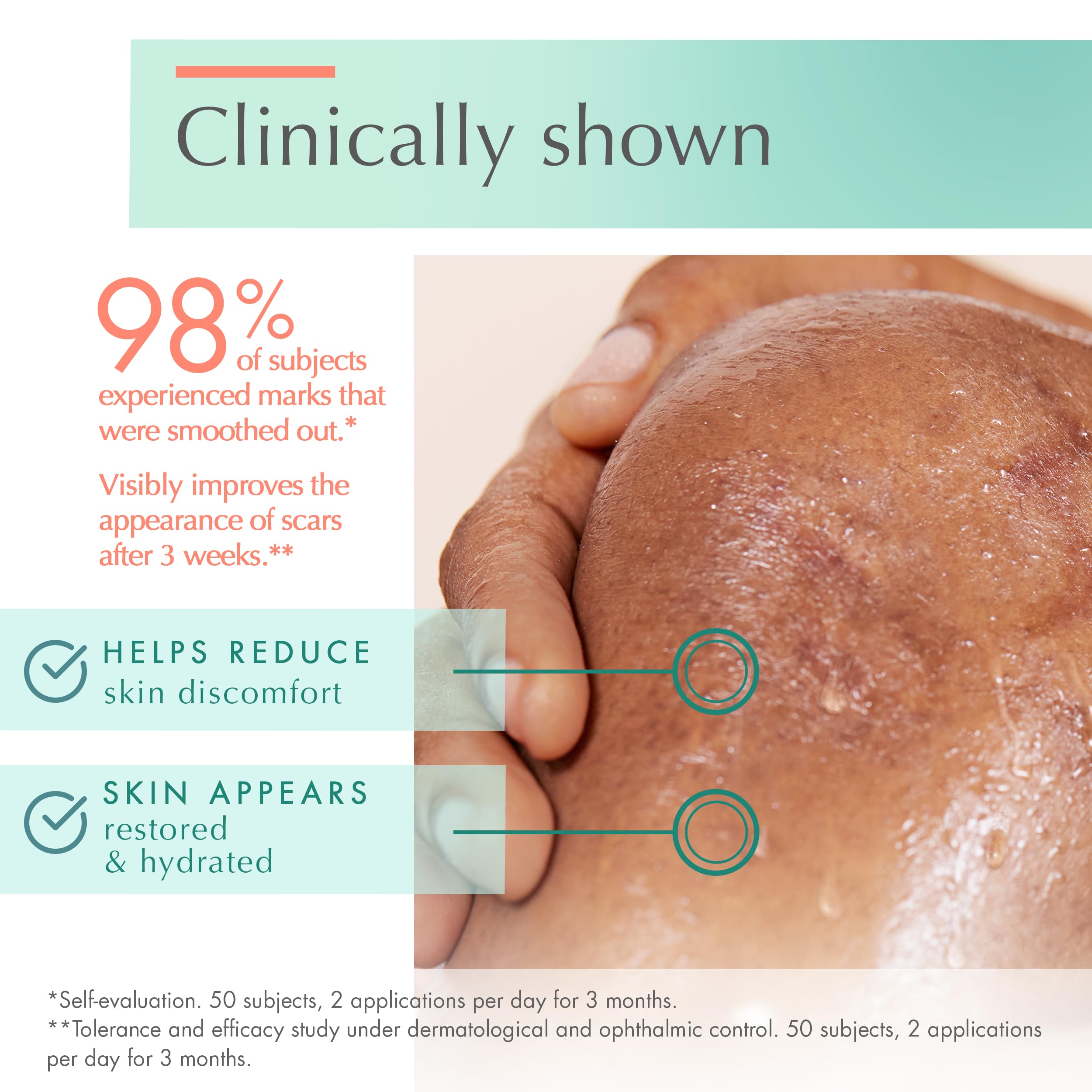 Avène Cicalfate+ Scar Gel texture highlights massage-friendly consistency.
