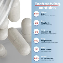 Avenir Nutrition Plan A capsules ready to take before or after celebrations.