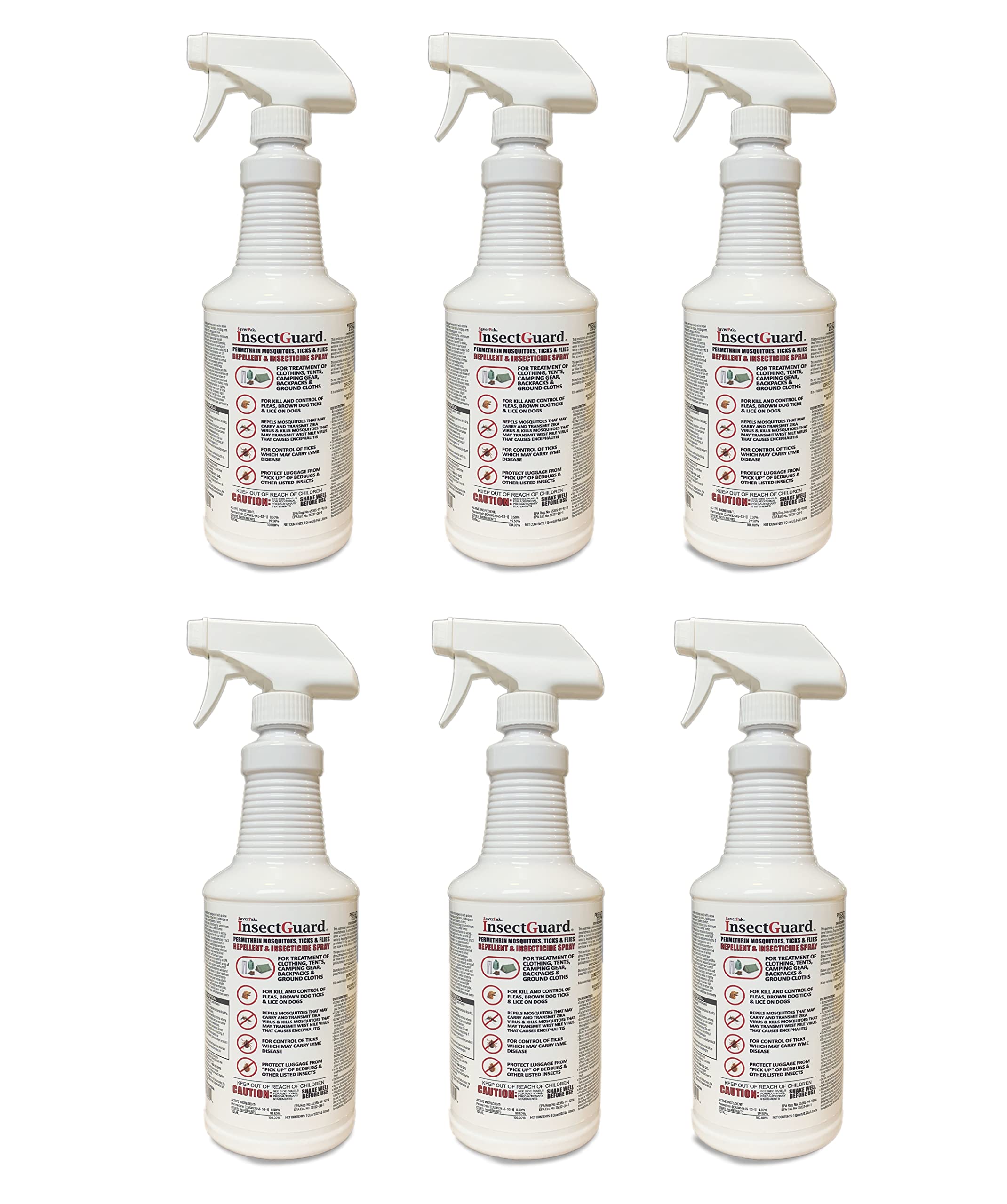 AverPak InsectGuard bottle pour shows ready-to-use quart for gear protection.