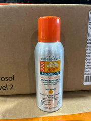 Close-up of Avon Skin So Soft Bug Guard Plus Picaridin for sensitive skin users.