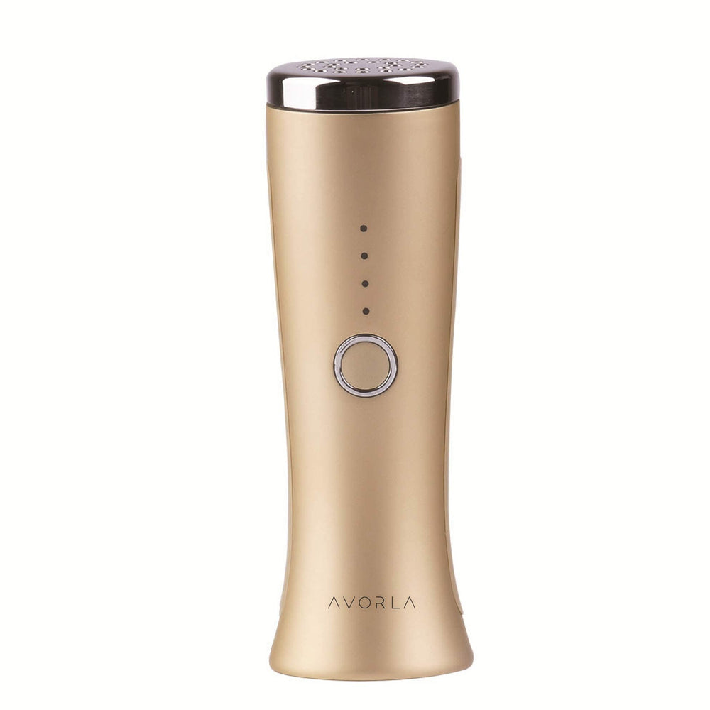 Avorla red light therapy facial wand in gold for at home skin care