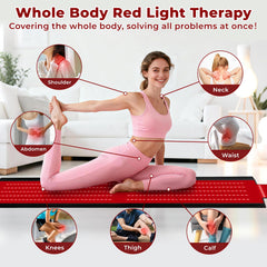AVZAVZ red light therapy mat with 360 LEDs delivers even full body exposure at home.