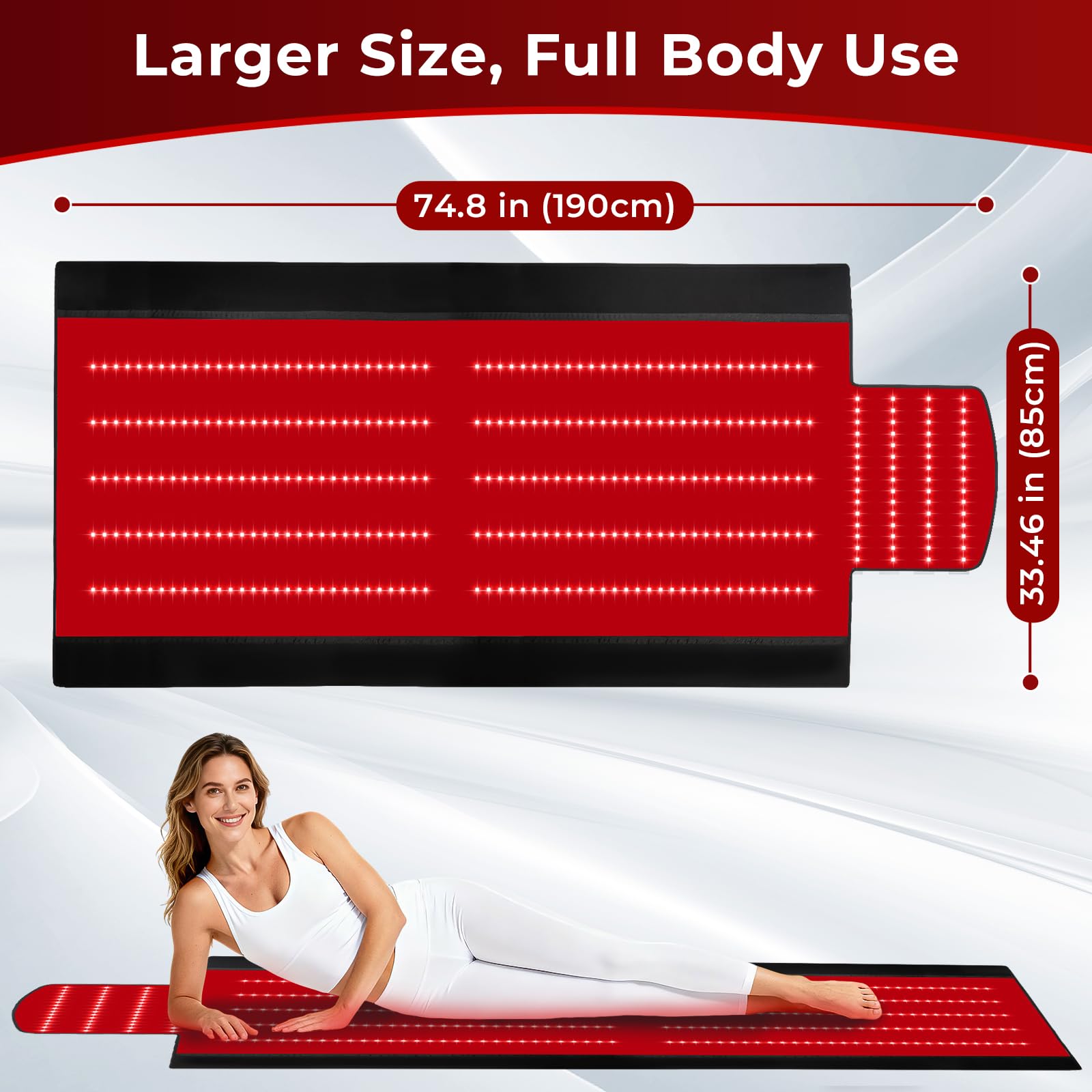 AVZAVZ red light therapy mat foldable design supports daily wellness on the go.