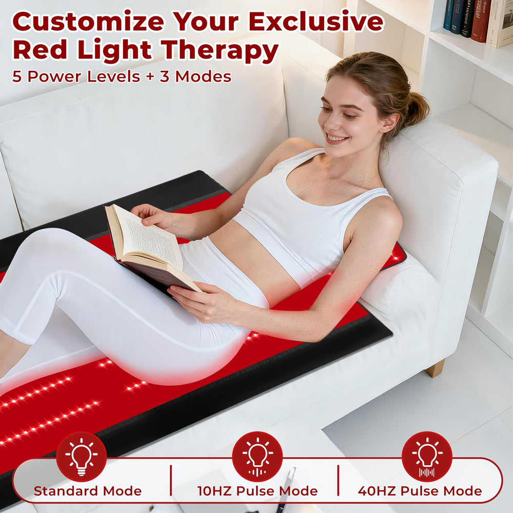 AVZAVZ red light therapy mat suitable for home office and spa style use.