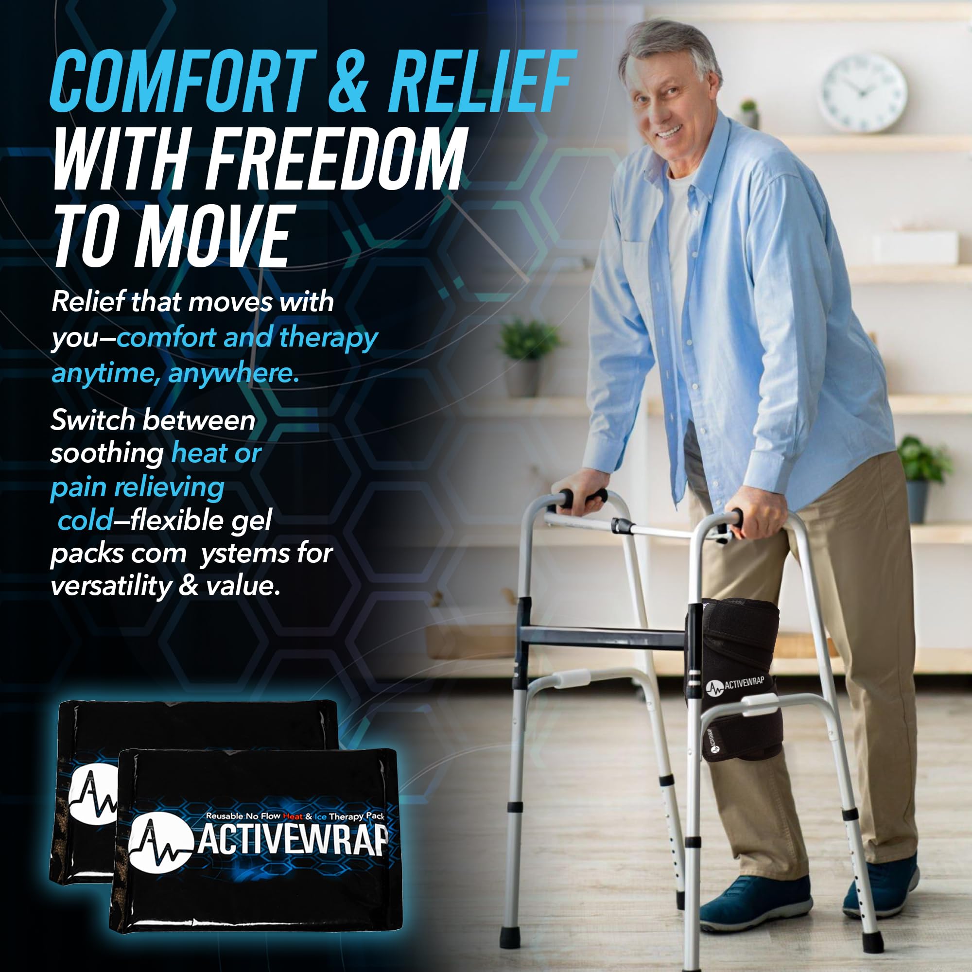 AW ACTIVEWRAP PT-designed construction delivering durable knee support