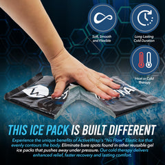 AW ACTIVEWRAP universal knee fit demonstrates left-right compatibility