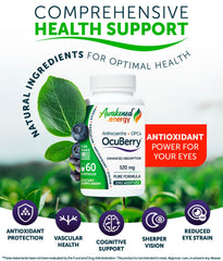 Awakened.energy OcuBerry grape seed extract highlighting vascular support for healthy circulation.