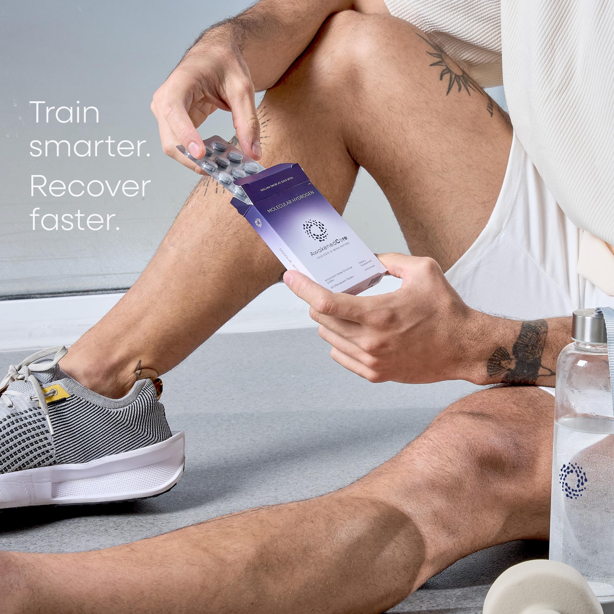 AwakenedCore tablets are unflavored for versatile daily hydration.